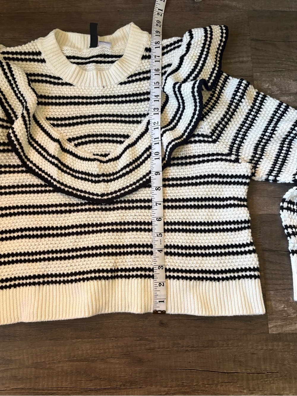 H&M Striped Ruffle Sweater - Picture 4 of 5